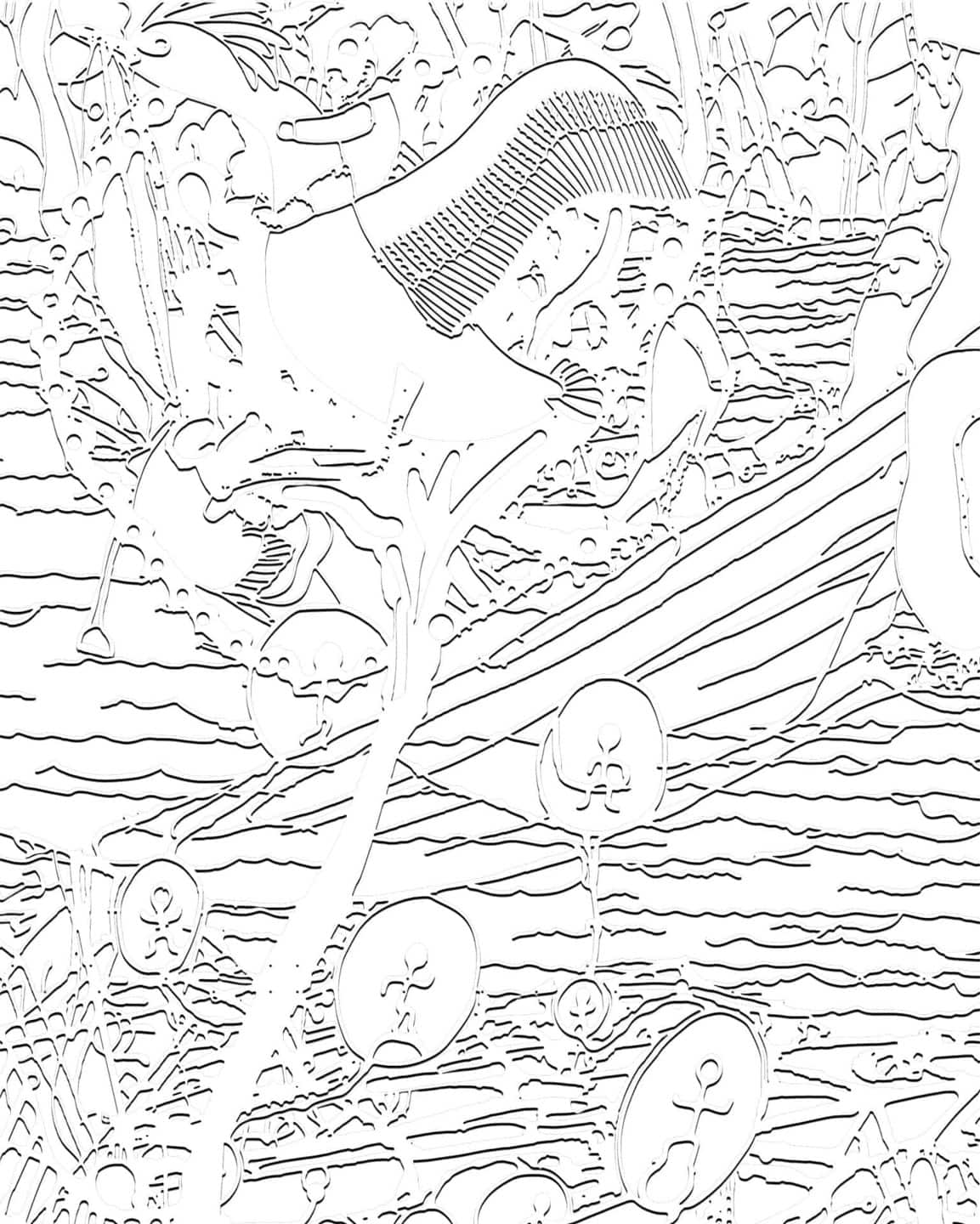 Alex Fischer & Qavavau Manumie, ᐃᒻᒪᕕᒻᒥ Upon the Sea 海上, 2021, design detail